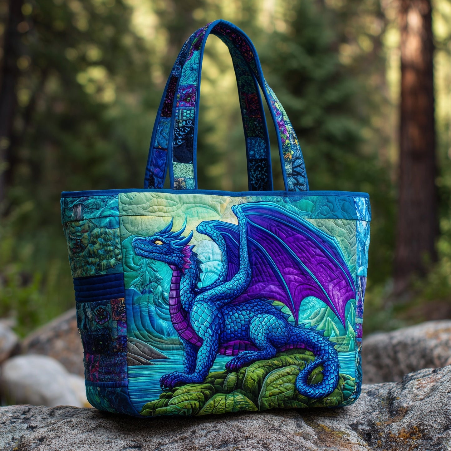 Celestial Ember Quilted Tote Bag GFTOTL4423