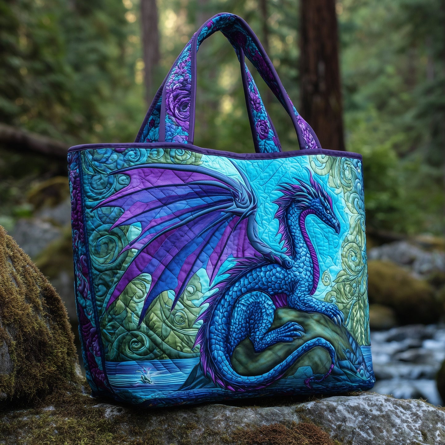 Celestial Ember Quilted Tote Bag GFTOTL4425