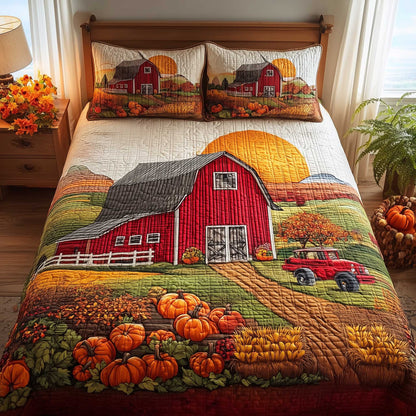 Harvest Farmhouse 3-Piece Quilted Bedding Set GFTOTL4510