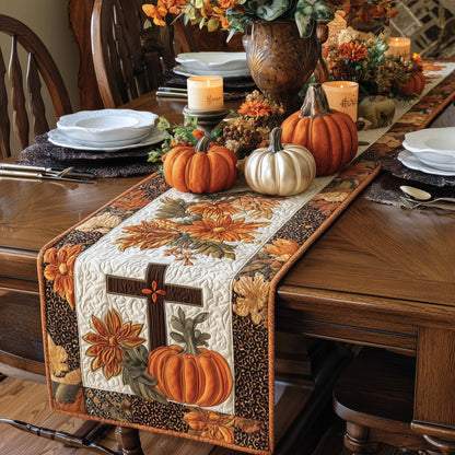 Fall For Jesus Quilted Table Runner GFTOTL4540