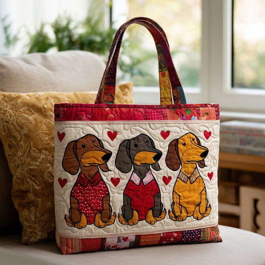 Dachshund Quilted Tote Bag GFTOTL4545