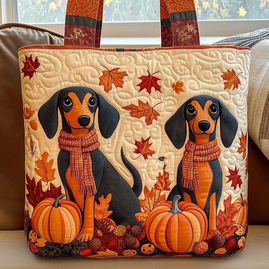 Cozy Dachshund Quilted Tote Bag GFTOTL4653