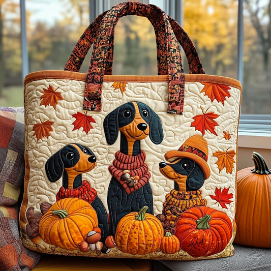 Cozy Dachshund Quilted Tote Bag GFTOTL4655