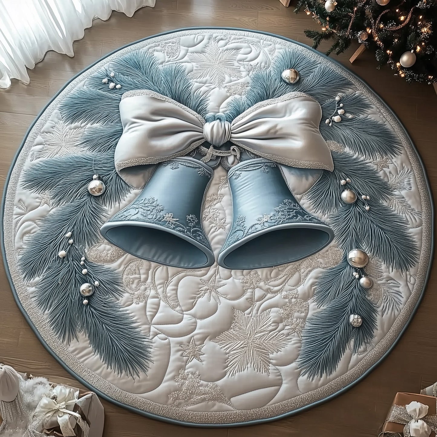 Bell in Blue Quilted Round Mat GFTOTL4732