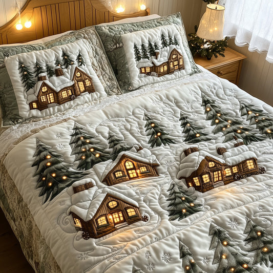 Snowy Village Duvet Cover Set GFTOTL4882