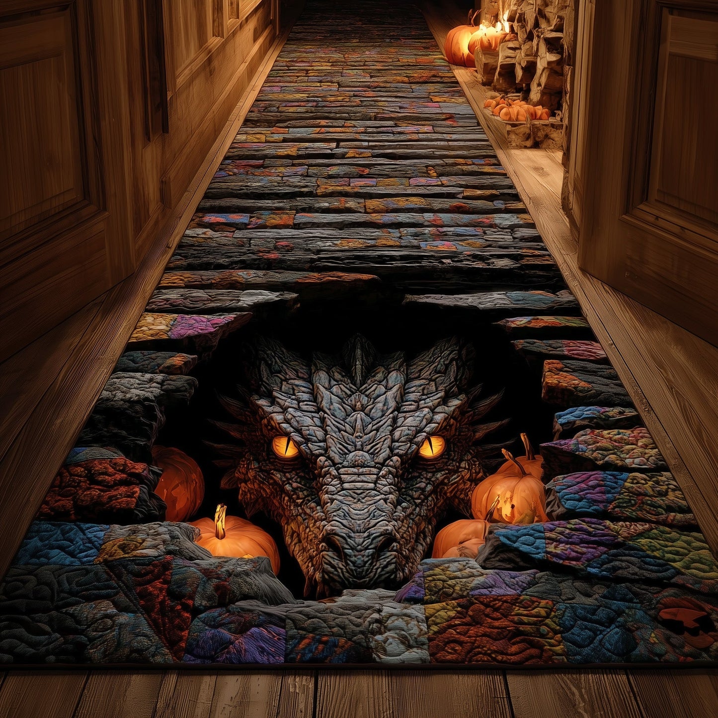 Lava Dragon Runner Rug GFTOTL4936