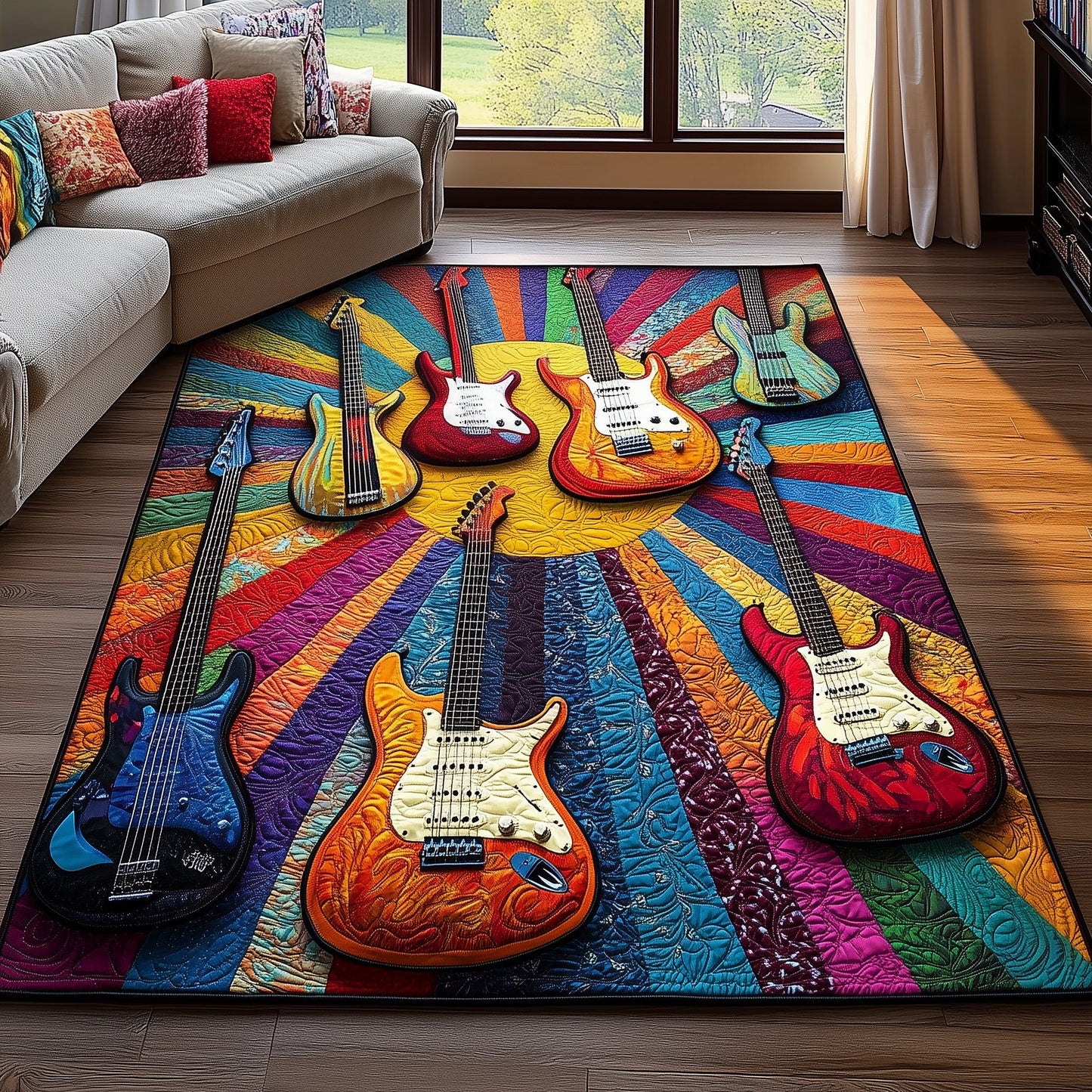 Electric Guitar Area Rug GFTOTL4956