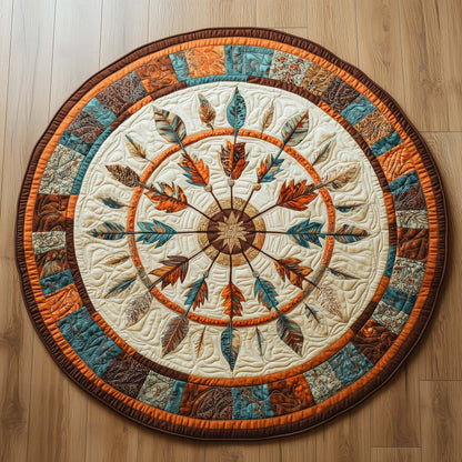 Native Warrior Spirit Quilted Round Mat GFTOTL5147