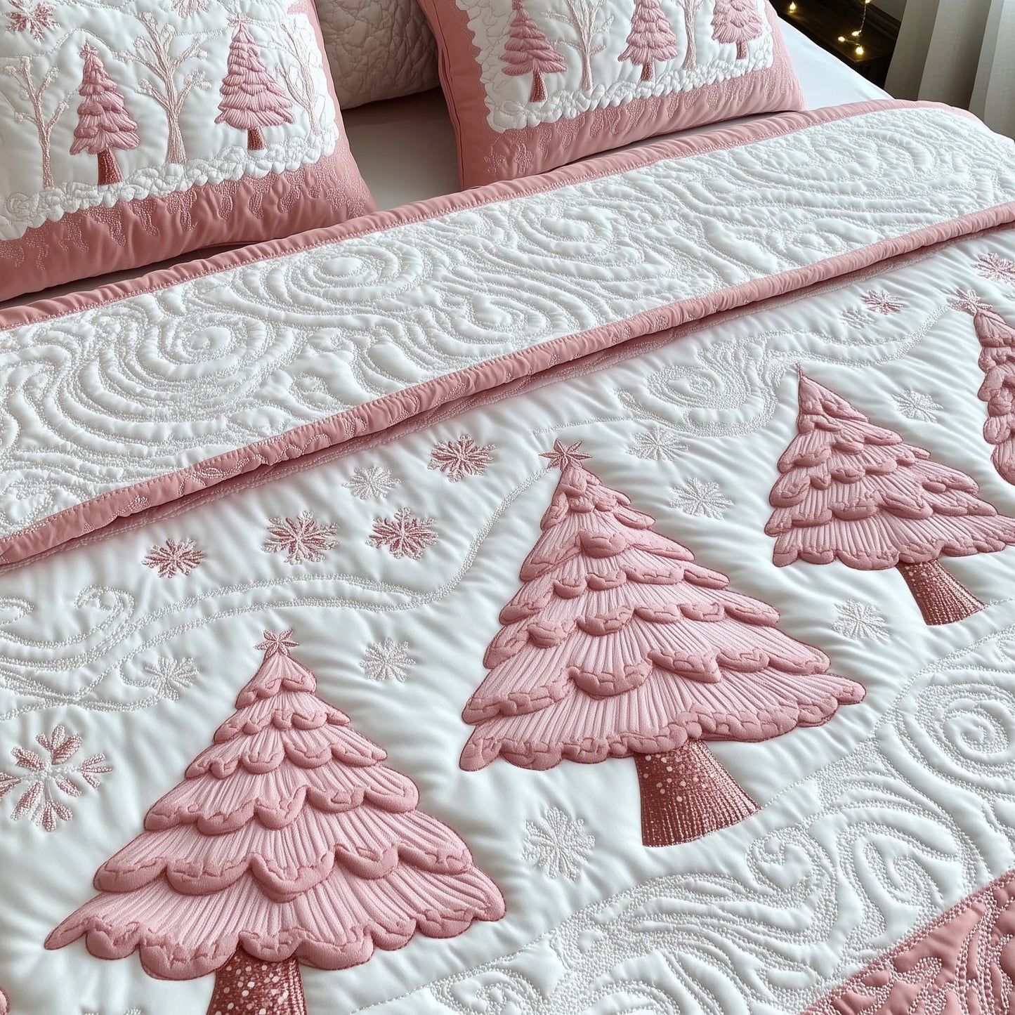 Christmas Vibe 3-Piece Quilted Bedding Set GFTOTL5169