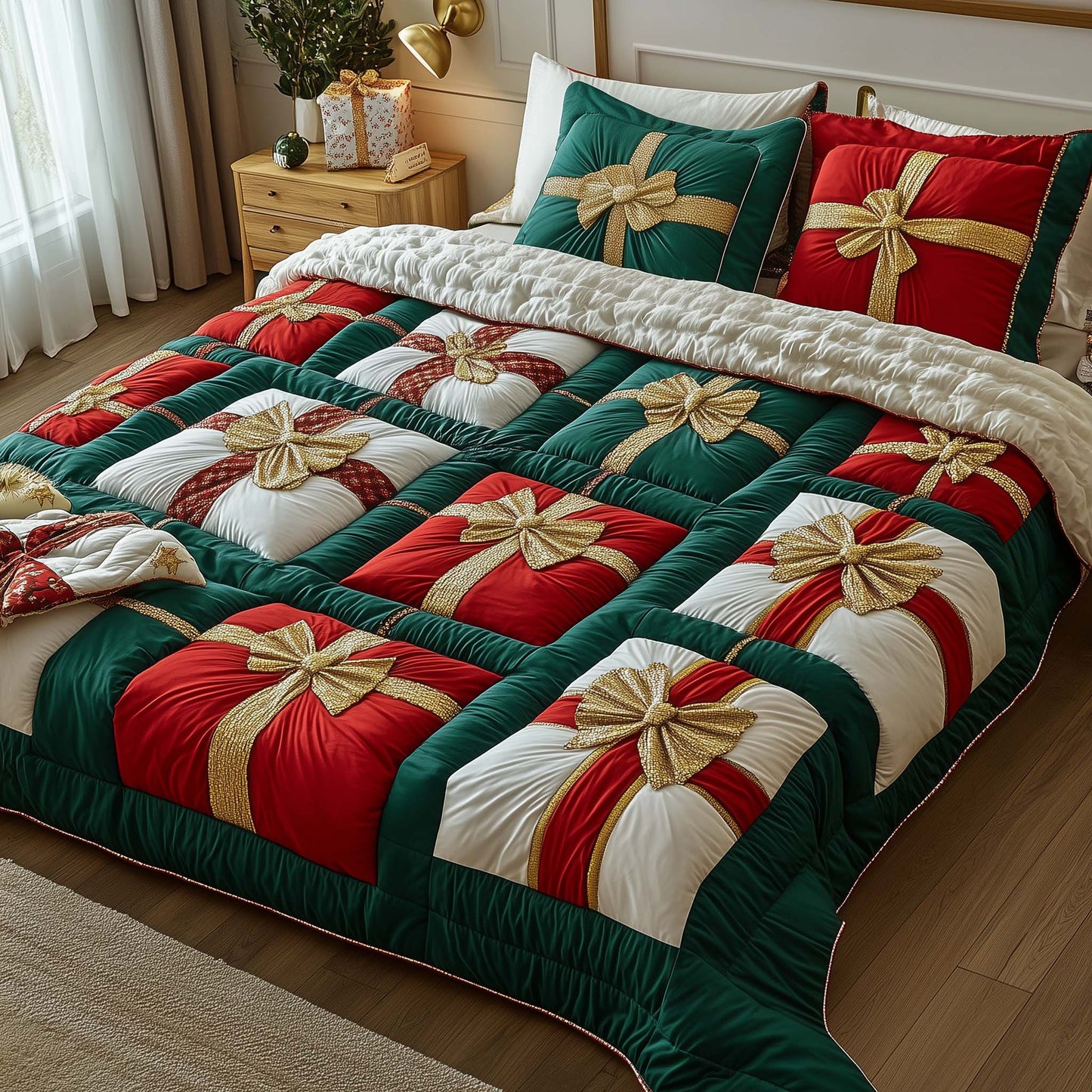 Patchwork Gifts 3-Piece Quilted Bedding Set GFTOTL5186