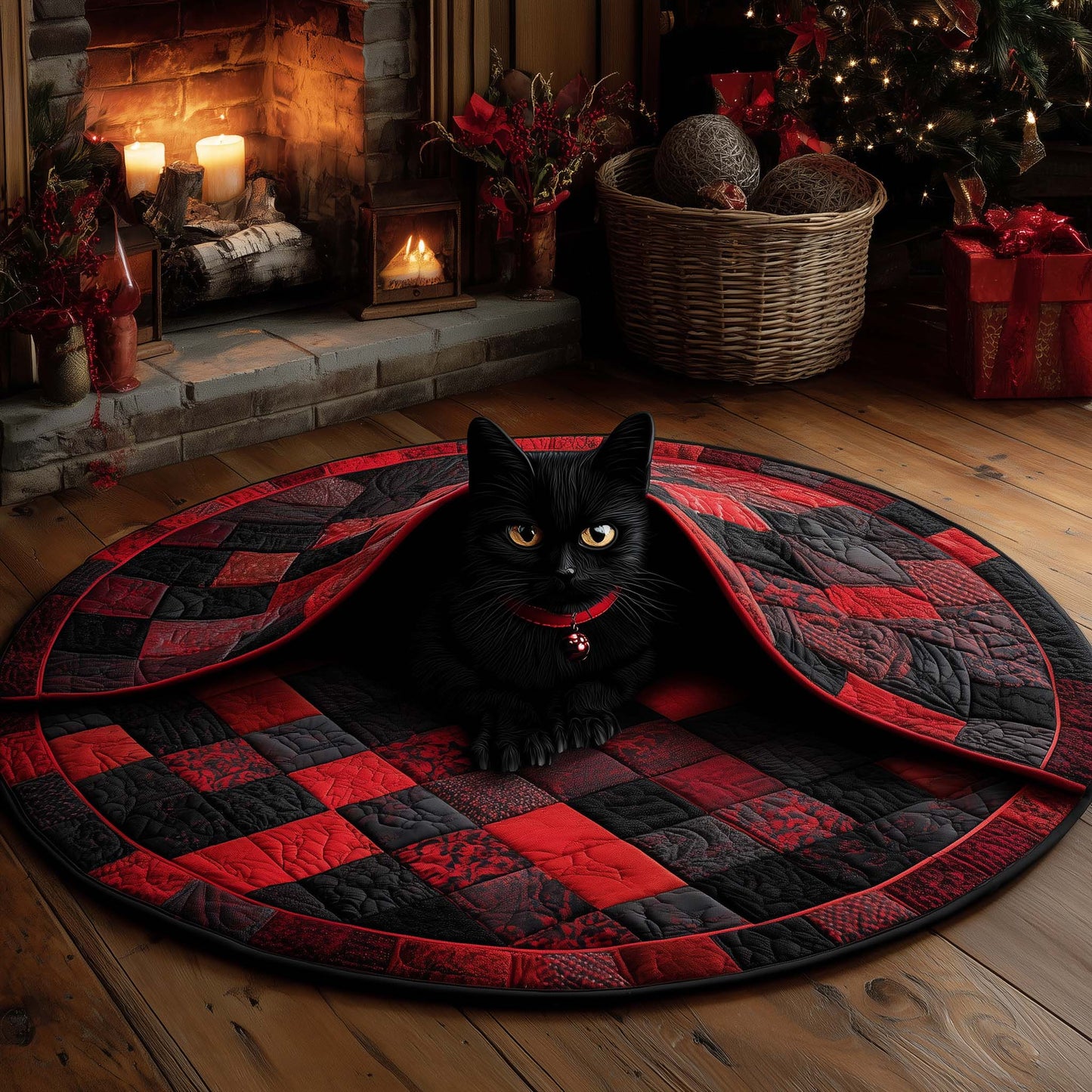 Dracucat Quilted Round Mat GFTOTL5227