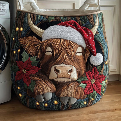 Holiday Farmstead Quilted Laundry Basket GFTOTL5236