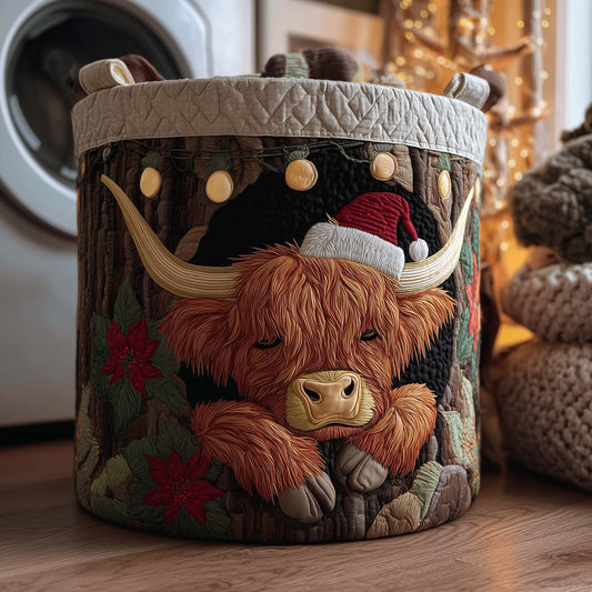 Holiday Farmstead Quilted Laundry Basket GFTOTL5237