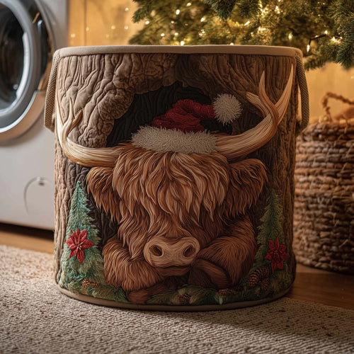 Holiday Farmstead Quilted Laundry Basket GFTOTL5239