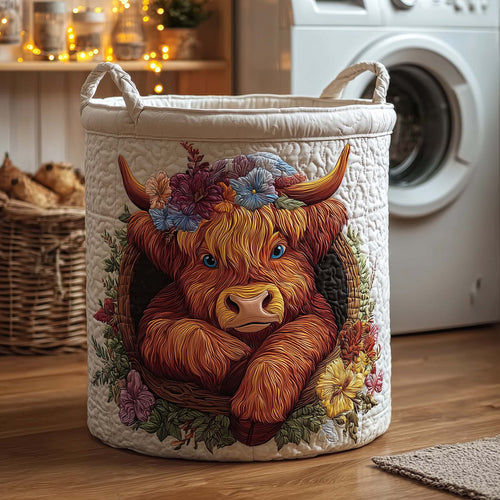 Holiday Farmstead Quilted Laundry Basket GFTOTL5240