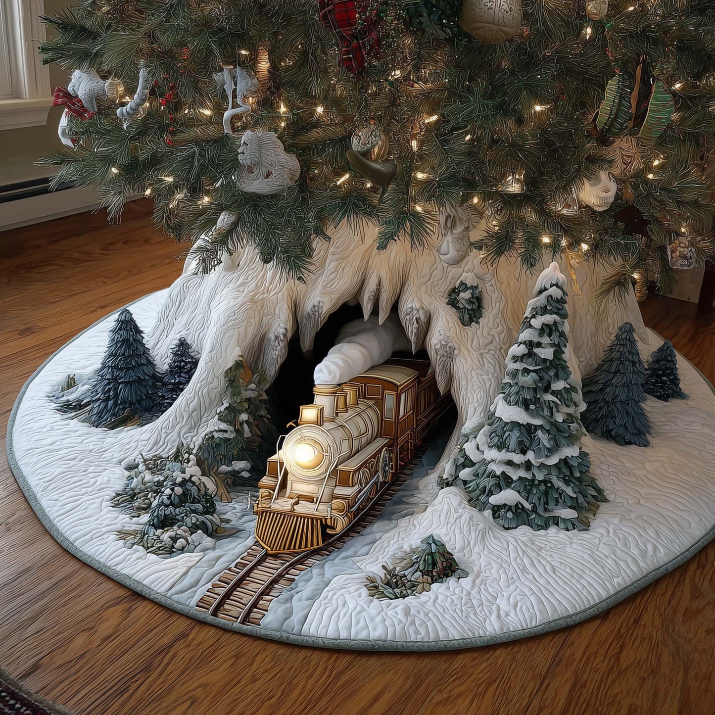 Winter Wonderland Quilted Tree Skirt GFTOTL5260