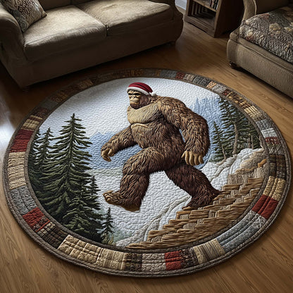 Merry Squatchmas Quilted Round Mat GFTOTL5262