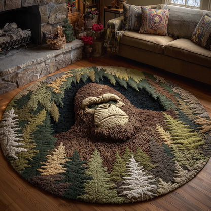 Merry Squatchmas Quilted Round Mat GFTOTL5264
