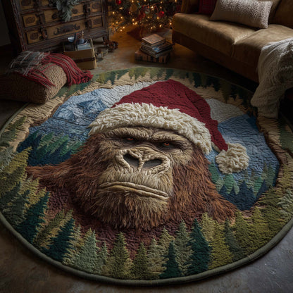 Merry Squatchmas Quilted Round Mat GFTOTL5265