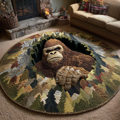 Merry Squatchmas Quilted Round Mat GFTOTL5267