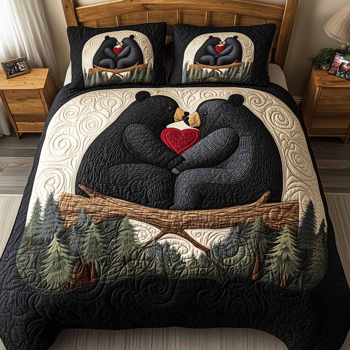 Mountain Love 3-Piece Quilted Bedding Set GFTOTL5309