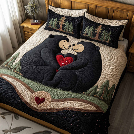 Mountain Love 3-Piece Quilted Bedding Set GFTOTL5312