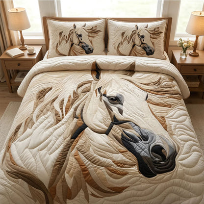 Spirit of the Mane 3-Piece Quilted Bedding Set GFTOTL5344