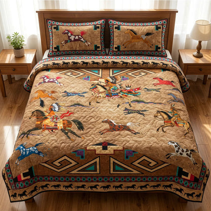 Prairie Soul Runner 3-Piece Quilted Bedding Set GFTOTL5346