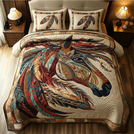 Prairie Soul Runner 3-Piece Quilted Bedding Set GFTOTL5347