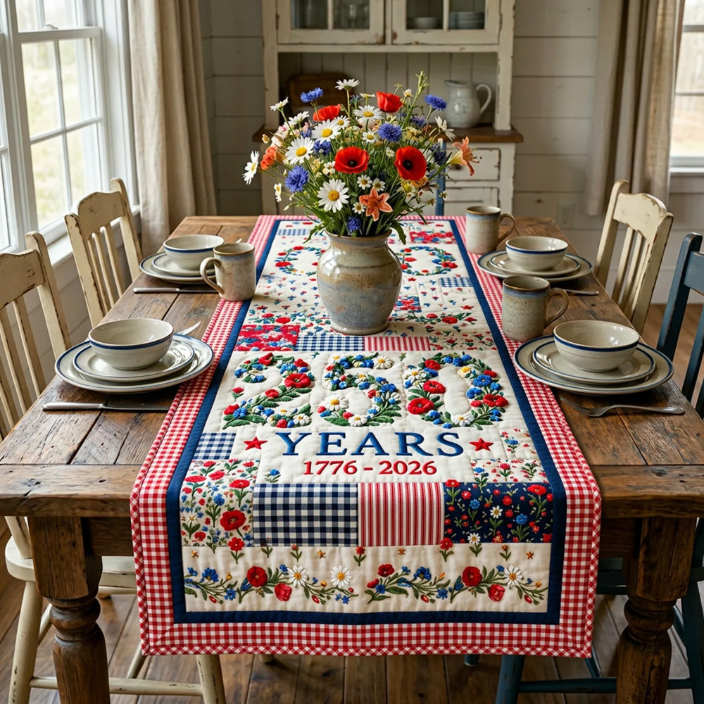 250th America Anniversary Quilted Table Runner GFTOTL5374