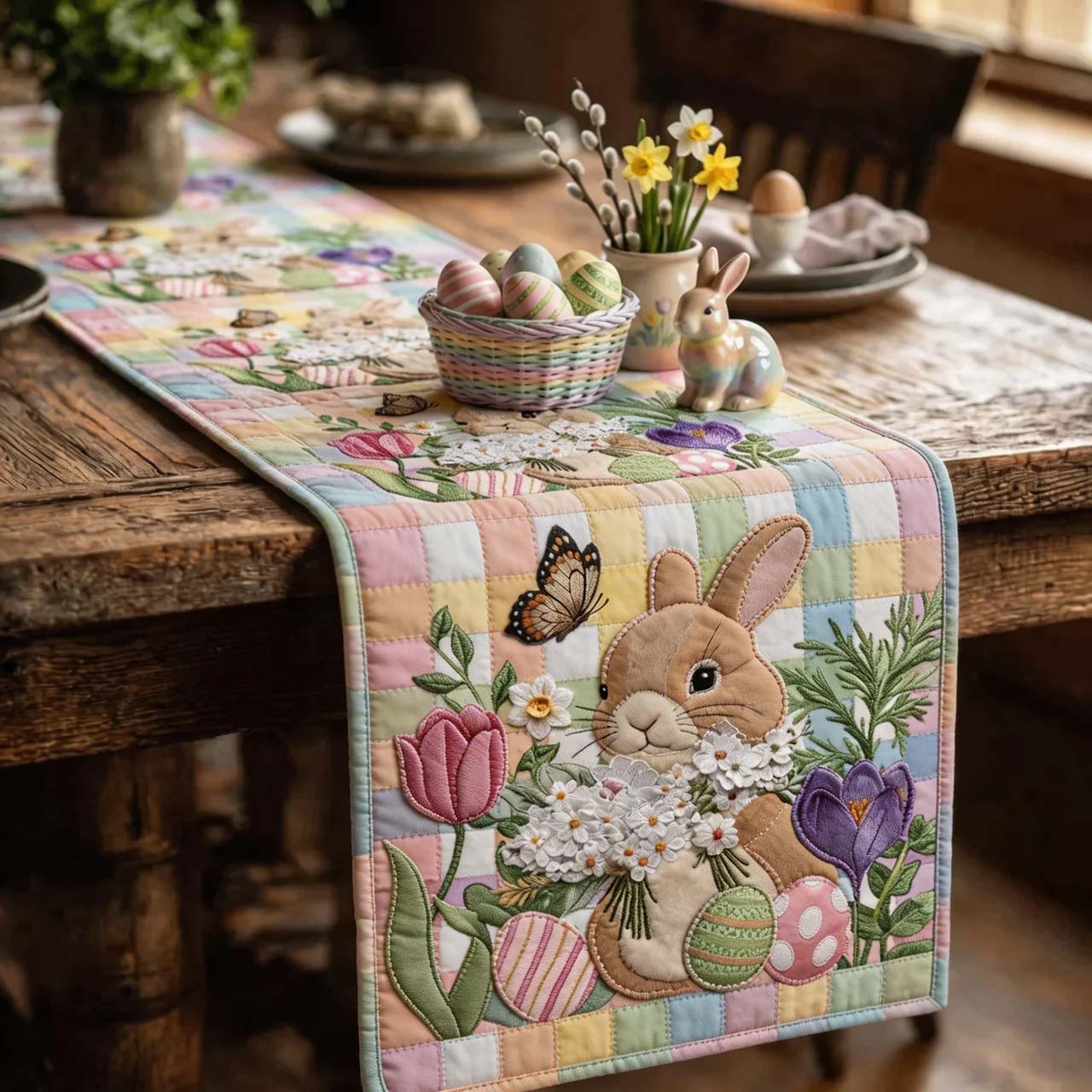 Happy Easter Quilted Table Runner GFTOTL5391
