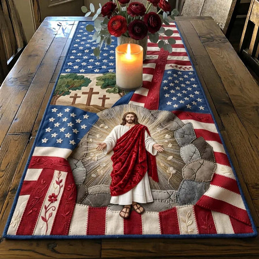 He Is Risen Quilted Table Runner GFTOTL5404