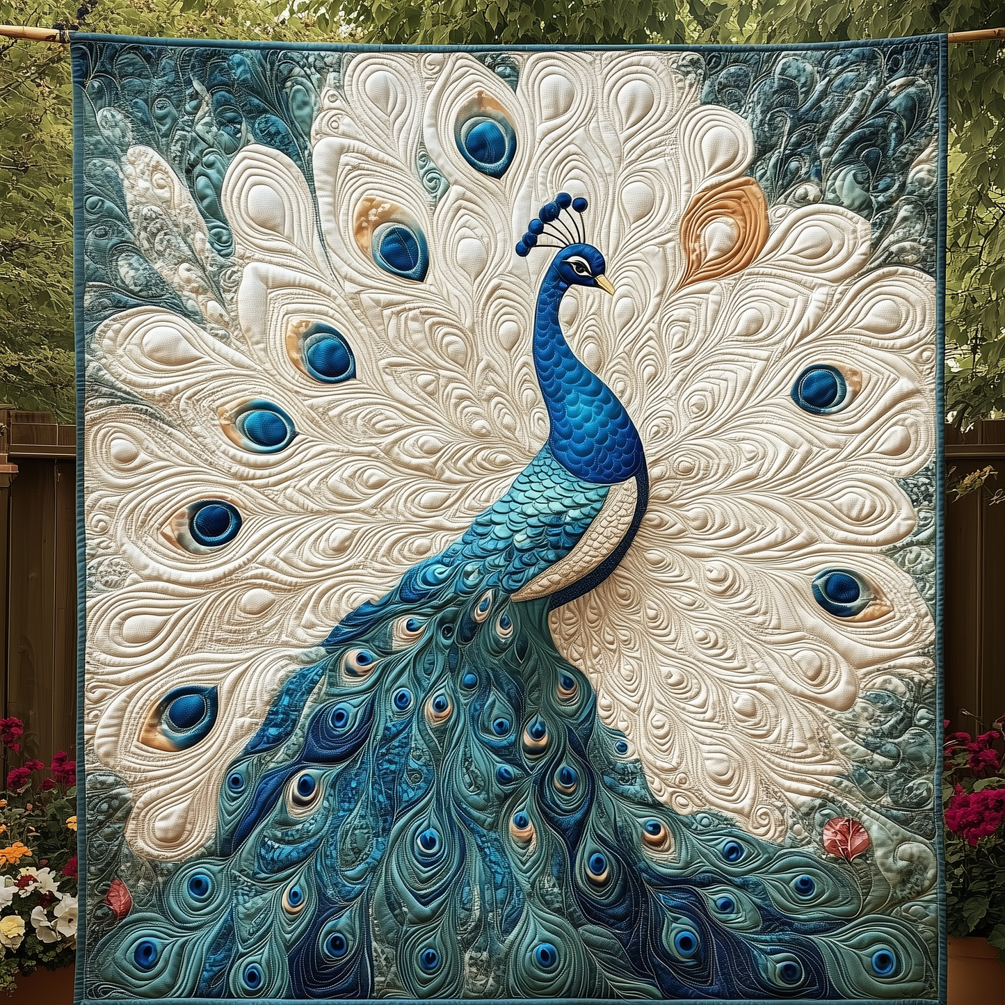 Peacock Quilted Blanket GFTOTL711