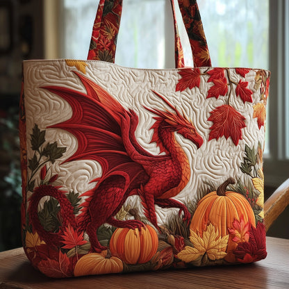 Autumn Dragon Quilted Tote Bag GFTOTP10031