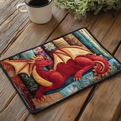 Bookish Dragon Quilted Placemat GFTOTP10041