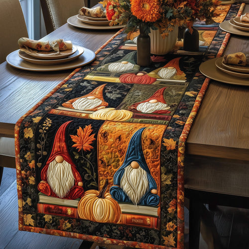 Autumn Gnome Quilted Table Runner GFTOTP10097