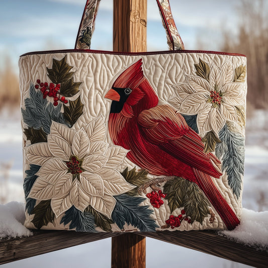 Crimson Blessings Quilted Tote Bag GFTOTP10189