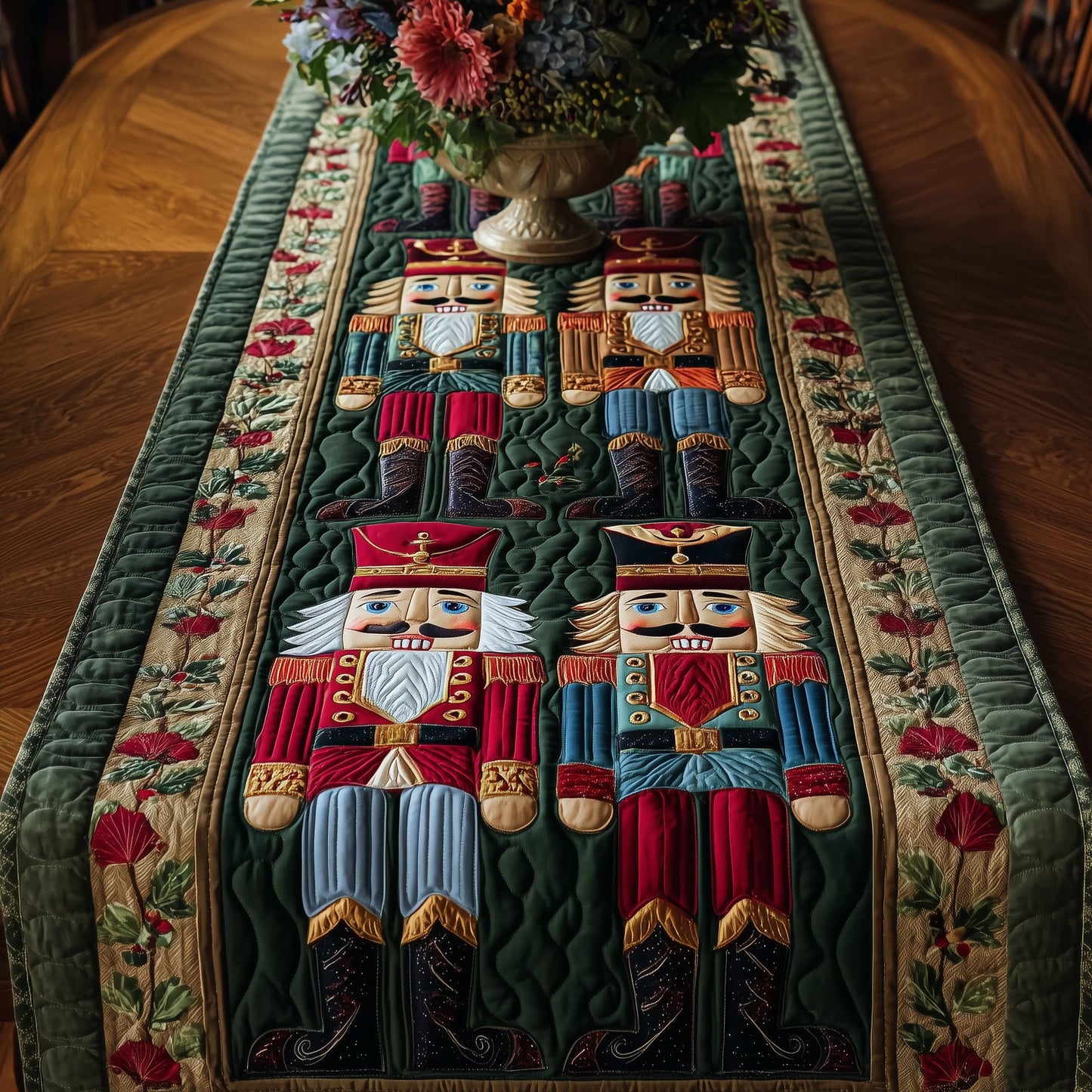 Vintage Nutcracker Quilted Table Runner GFTOTP10200