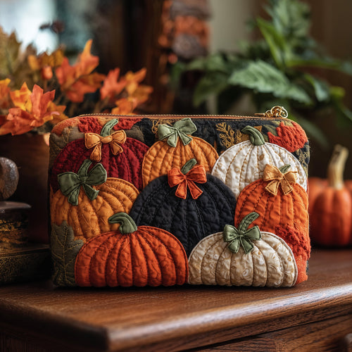 Rustic Pumpkin Charm Quilted Purse GFTOTP10398