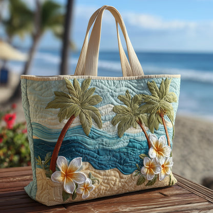 Tropical Beach Quilted Tote Bag GFTOTP10484