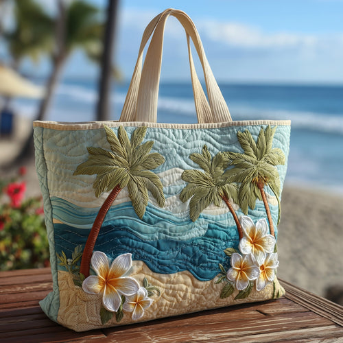 Tropical Beach Quilted Tote Bag GFTOTP10484