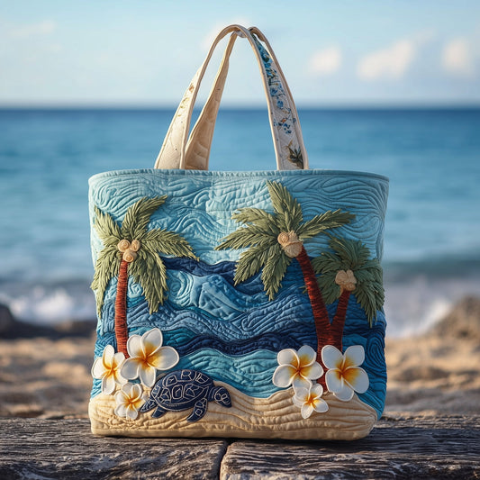 Tropical Beach Quilted Tote Bag GFTOTP10486