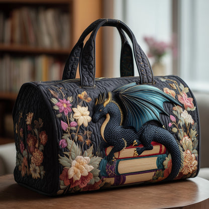 Bookish Dragon Quilted Duffle Bag GFTOTP10499