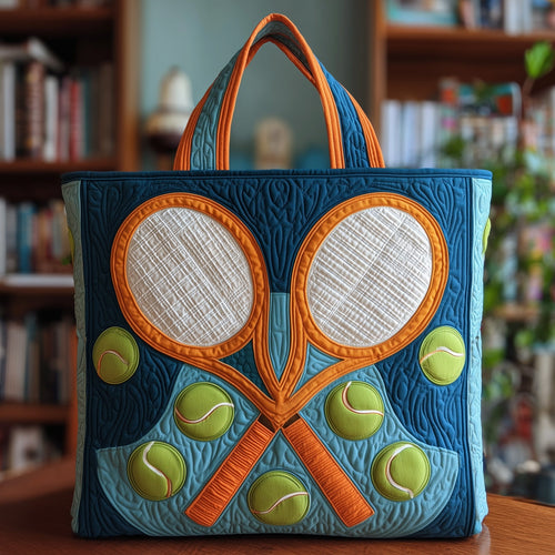 Tennis Time Quilted Tote Bag GFTOTP10666