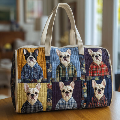 Bulldog Quilted Duffle Bag GFTOTP10678