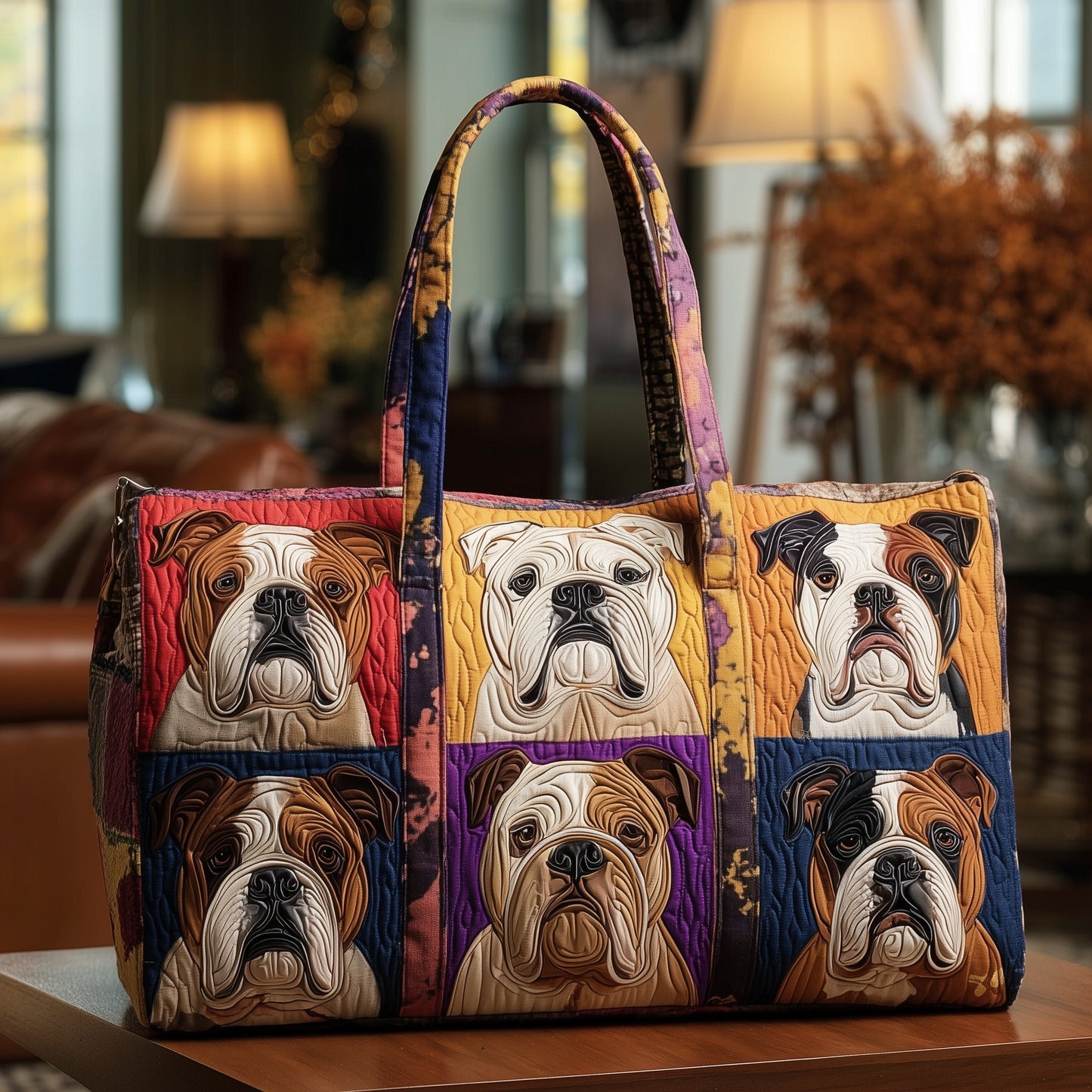 Bulldog Quilted Duffle Bag GFTOTP10681