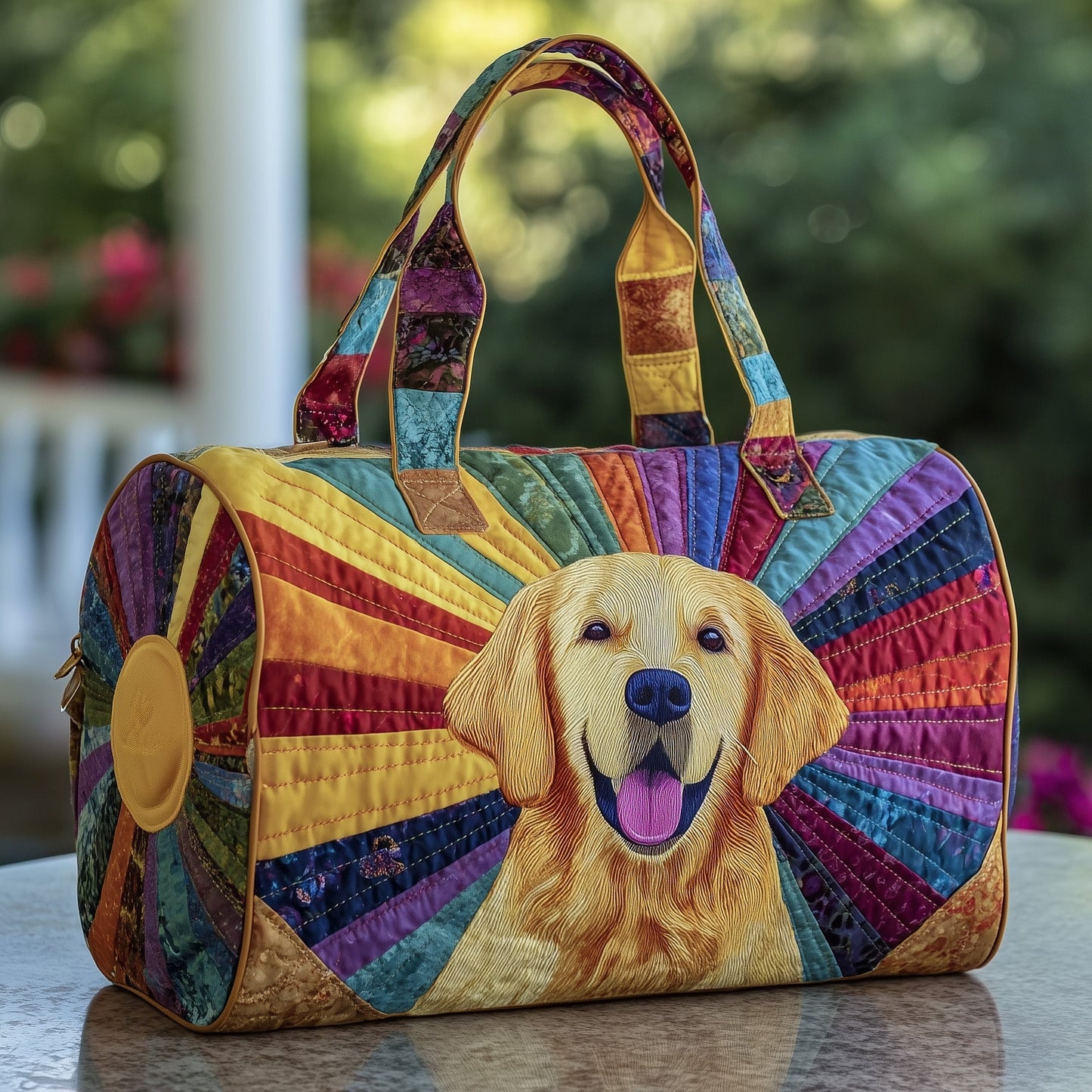Golden Retriever Quilted Duffle Bag GFTOTP10698