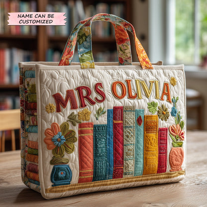 Teacher Quilted Tote Bag QTCUZ GFTOTP10793