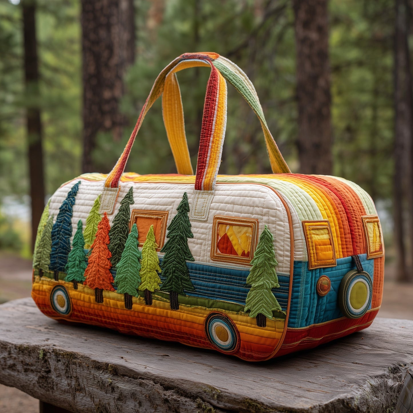 Camping Trailer Quilted Duffle Bag GFTOTP10808