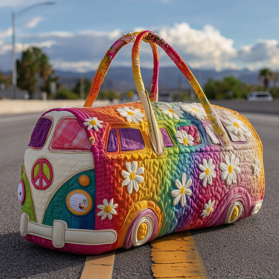 Heart of Grace Quilted Duffle Bag: Strawberry